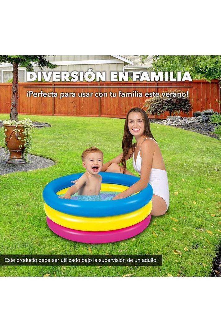 Piscina Infantil Redonda 66 L 25x76 cm Multicolor-4