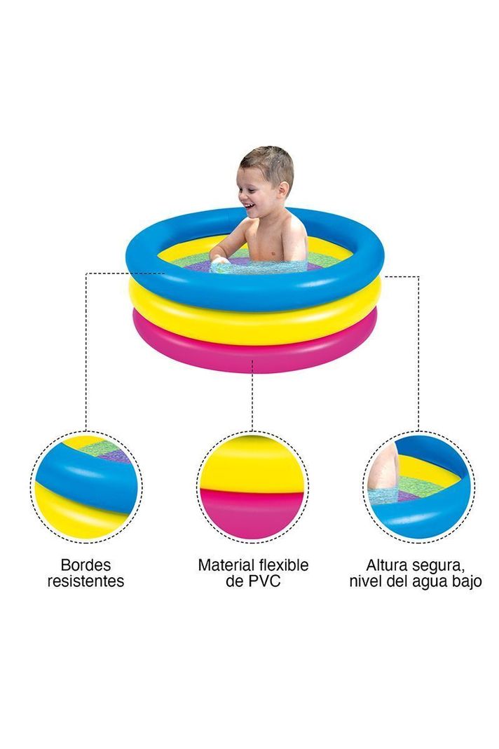 Piscina Infantil Redonda 66 L 25x76 cm Multicolor-3