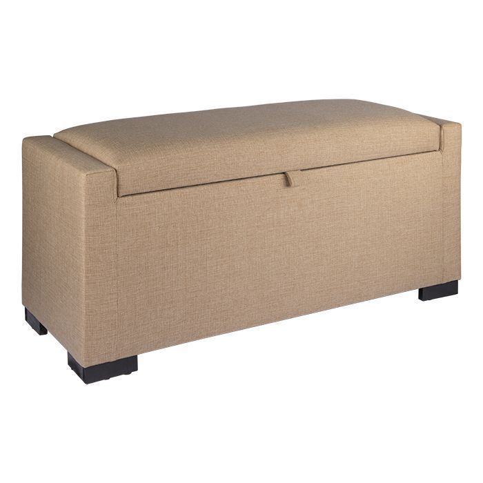 Banqueta con Baúl Leyzy Beige Delta con Baúl 40X55X105 cm -1