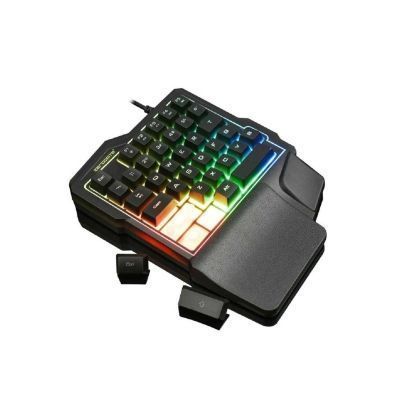 Teclado Mecánico K7 - Una Mano - Especial para Gaming RGB FPS MOBA-0