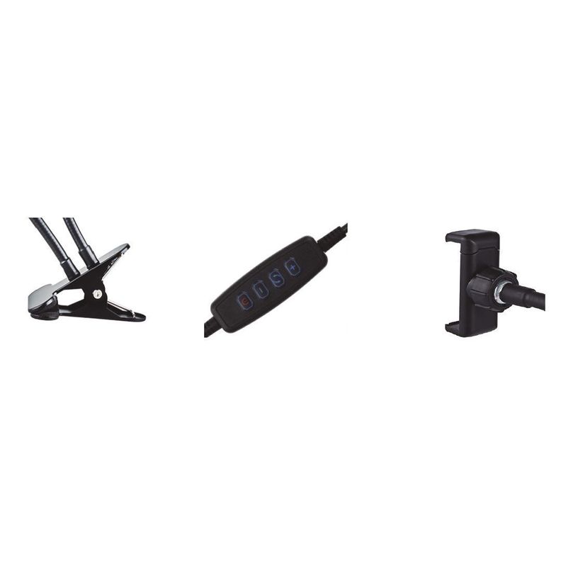 Kit Aro Anillo Luz Led Con Soporte Para Celular Dblue-3