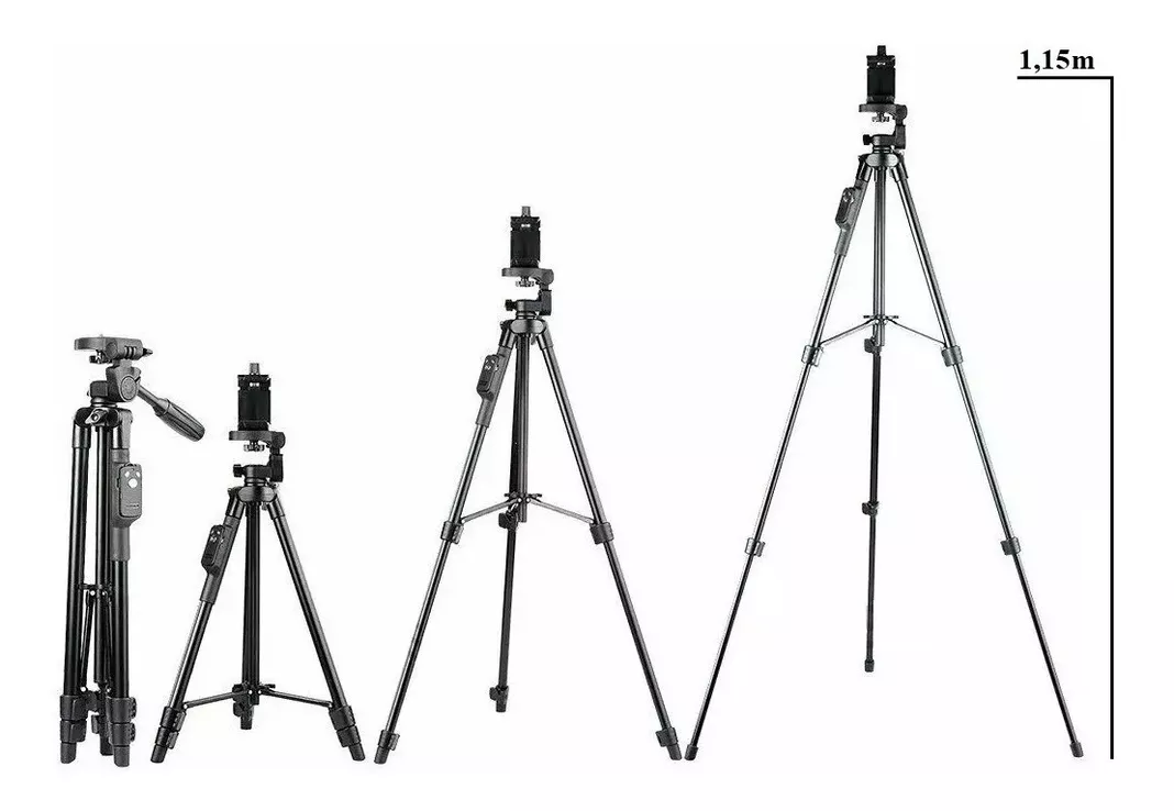 Tripode Celular Tripode Para Camara Fotografia Control 115cm-4