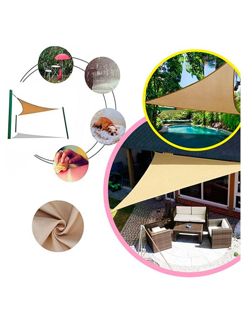 Toldo portatil triangular filtro uv-2