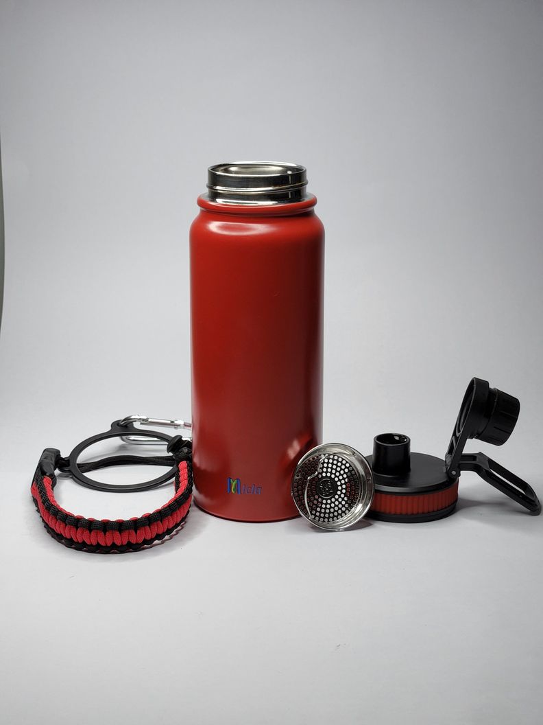 Botella de agua Insulada con cuerda Paracord-1