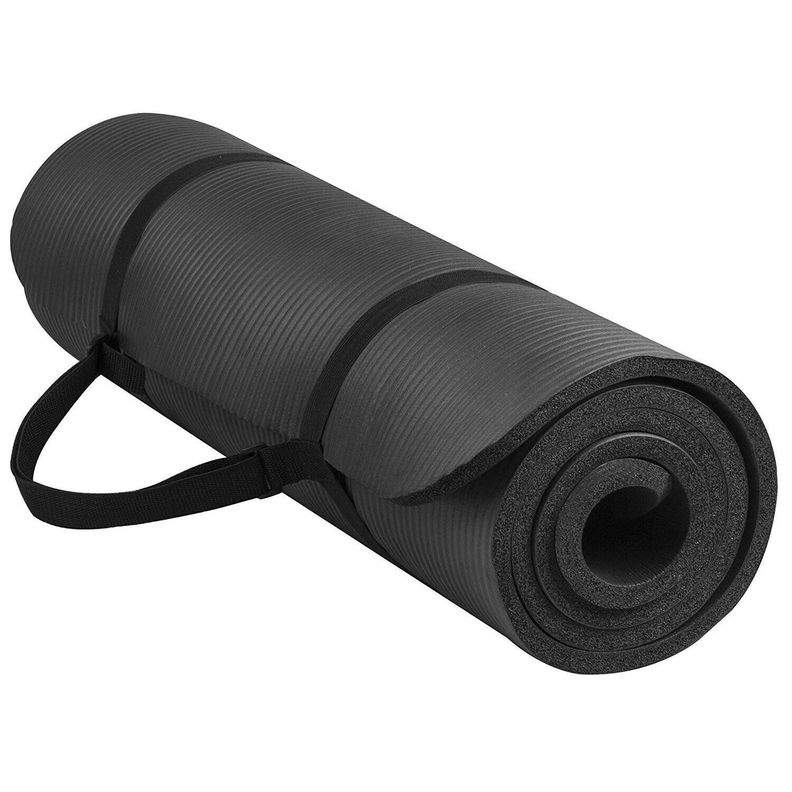 Mat Yoga 10 mm Pilates Grueso Negro-0