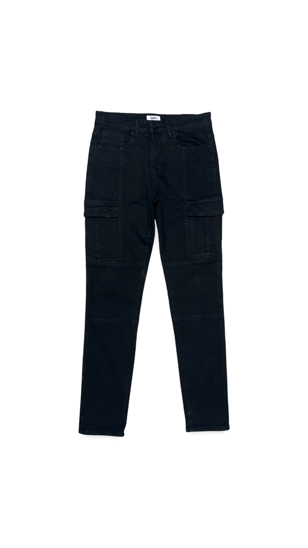 Jeans Hombre Cargo Negro Oscuro-6