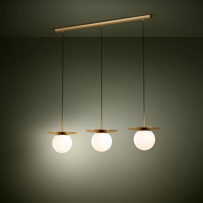 LAMPARA DE COLGAR ARENALES DORADO E27 3X40W IP20 COD.39953-2
