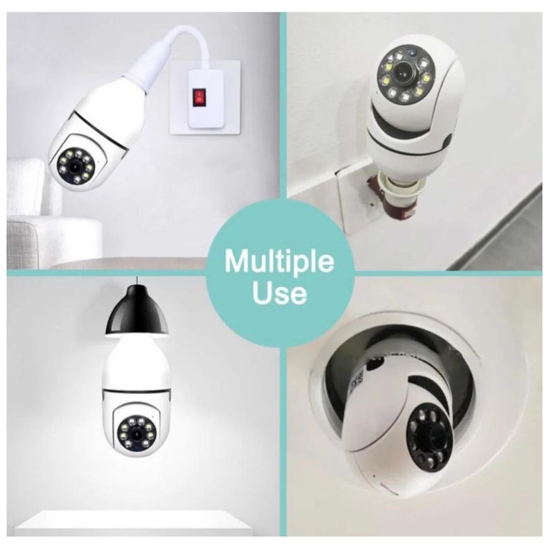 CAMARA IP MOTORIZADA 360° CON SOQUETE E27-2