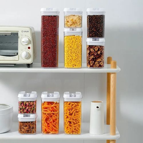 Contenedores Alimentos Set 7 Piezas Cierre Hermético-1