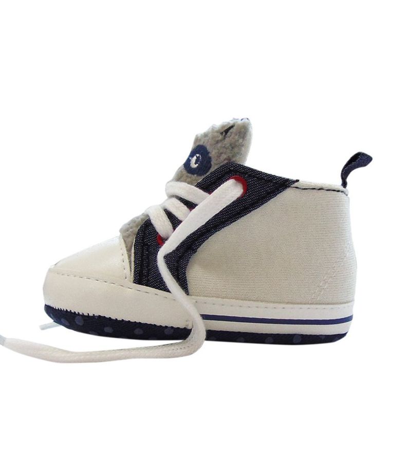 Zapatilla con Cordón Mapache Lona para Bebé Pumucki-1