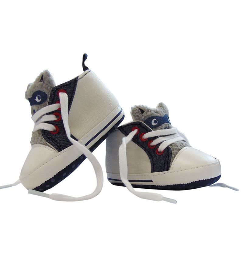 Zapatilla con Cordón Mapache Lona para Bebé Pumucki-0