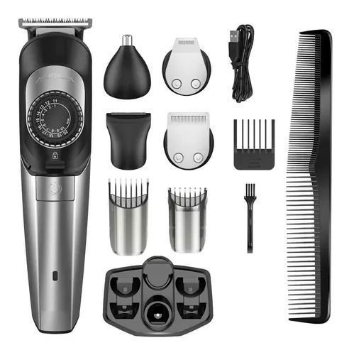 Maquina de Afeitar 5 en 1 Barba Nariz Cabello Rasuradora Recargable-2
