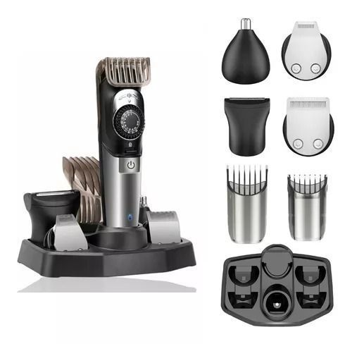 Maquina de Afeitar 5 en 1 Barba Nariz Cabello Rasuradora Recargable-1