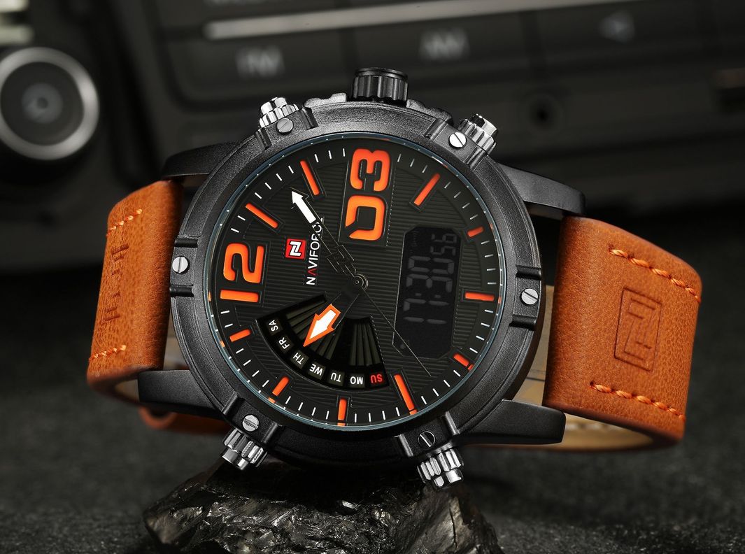 Reloj Hombre 9095 Cafe-4