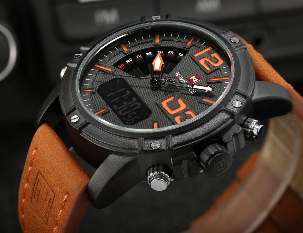 Reloj Hombre 9095 Cafe-2