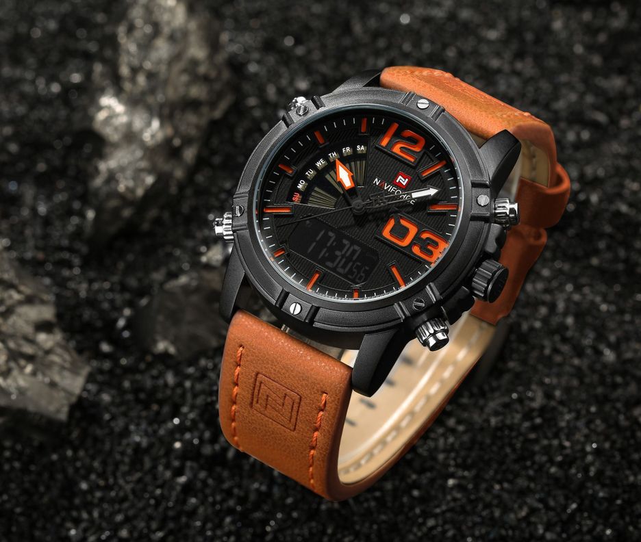 Reloj Hombre 9095 Cafe-3