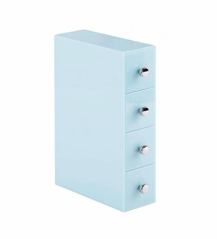 Organizador 4 Cajones Flip Azul -4