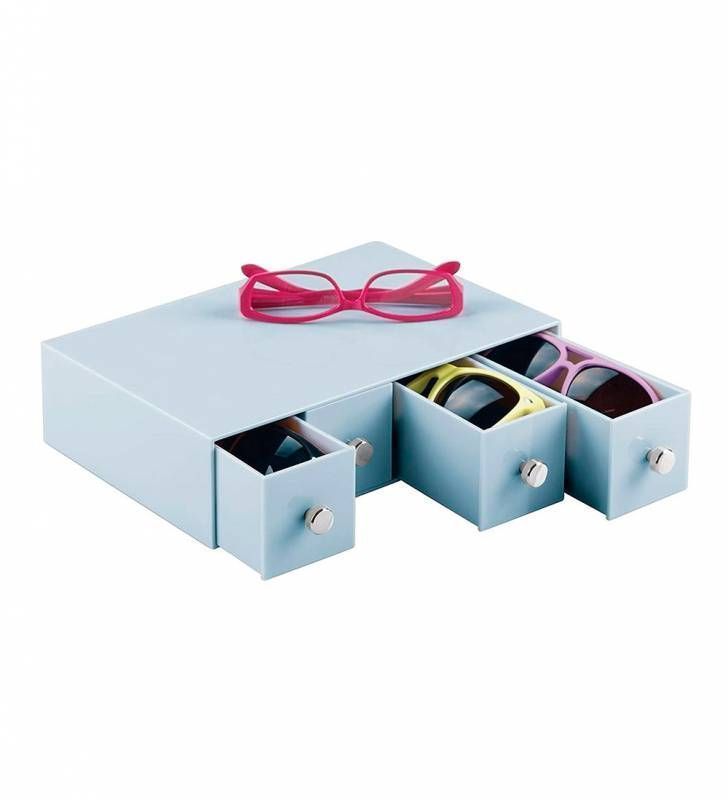 Organizador 4 Cajones Flip Azul -3