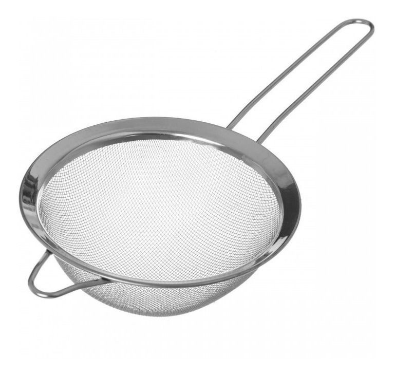 Colador Acero Inoxidable Multiuso 16cm Repostería Cocina-0