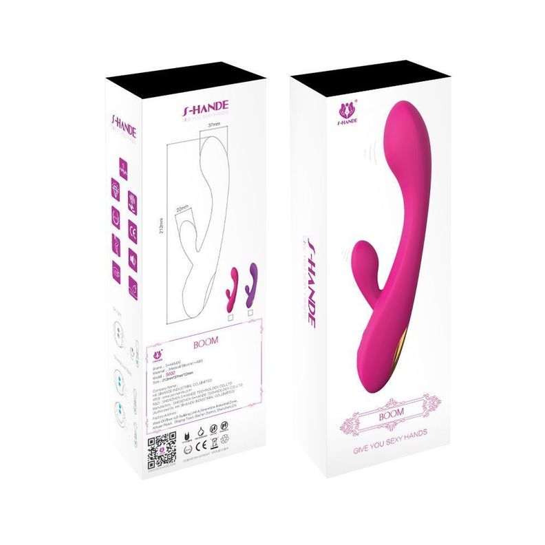 Boom Dildo Vibrador Dual Consolador Clítoris Exclusivo-3