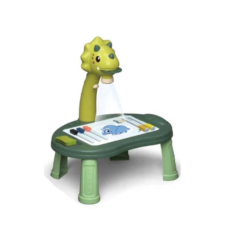 Juguete Mesa De Dibujo Proyector LED Infantil Verde-0