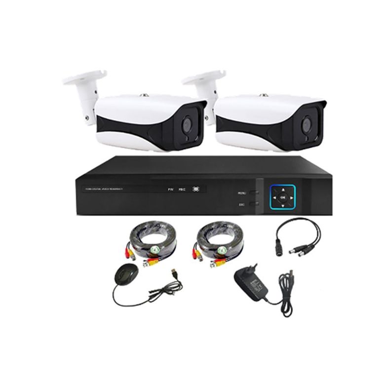 Kit 2 Cámaras de Seguridad Exterior HD 1MP - E23L-0