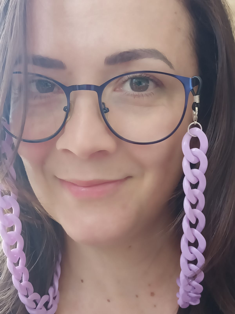 Sujetador Eslabones de Lentes o mascarilla Lila-1