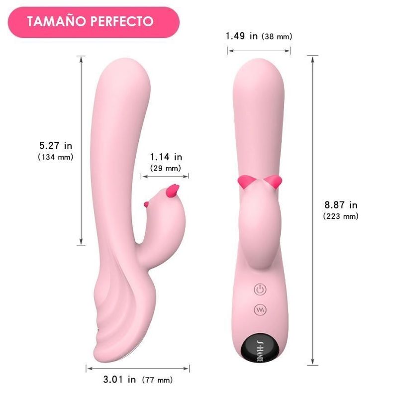 Plume Dildo Vibrador Dual Con Estimulador De Clítoris-1