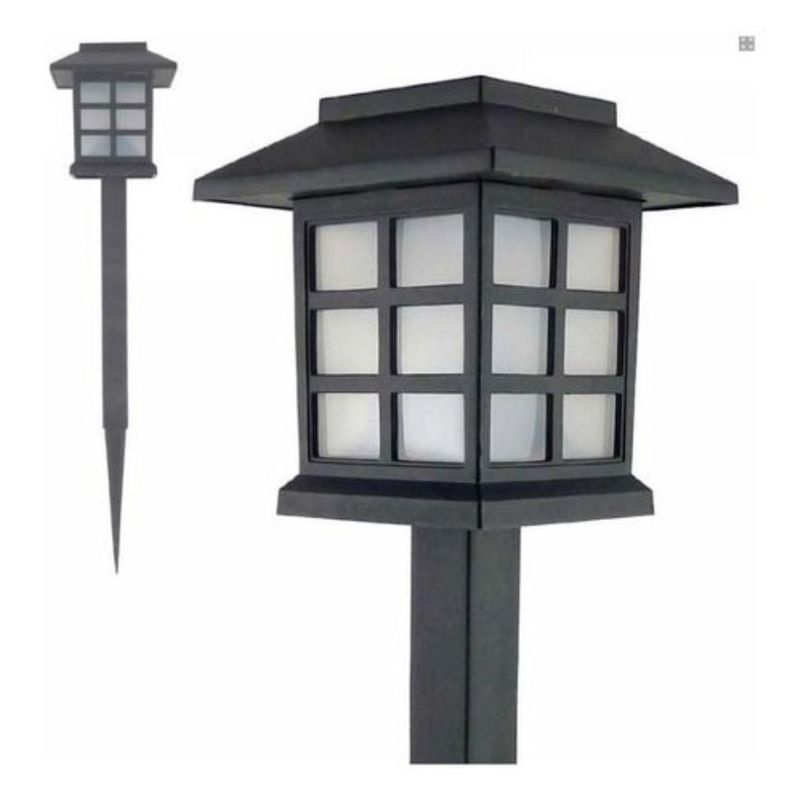Pack 2 Luz Solar Estaca Exterior Tierra Jardín Iluminación fría-3