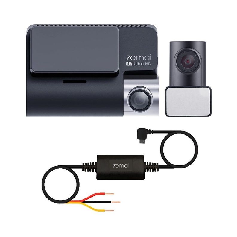 Cámara para auto 4k 2160P + Cámara Trasera 70mai A800S-1 + Set de Cableado-0