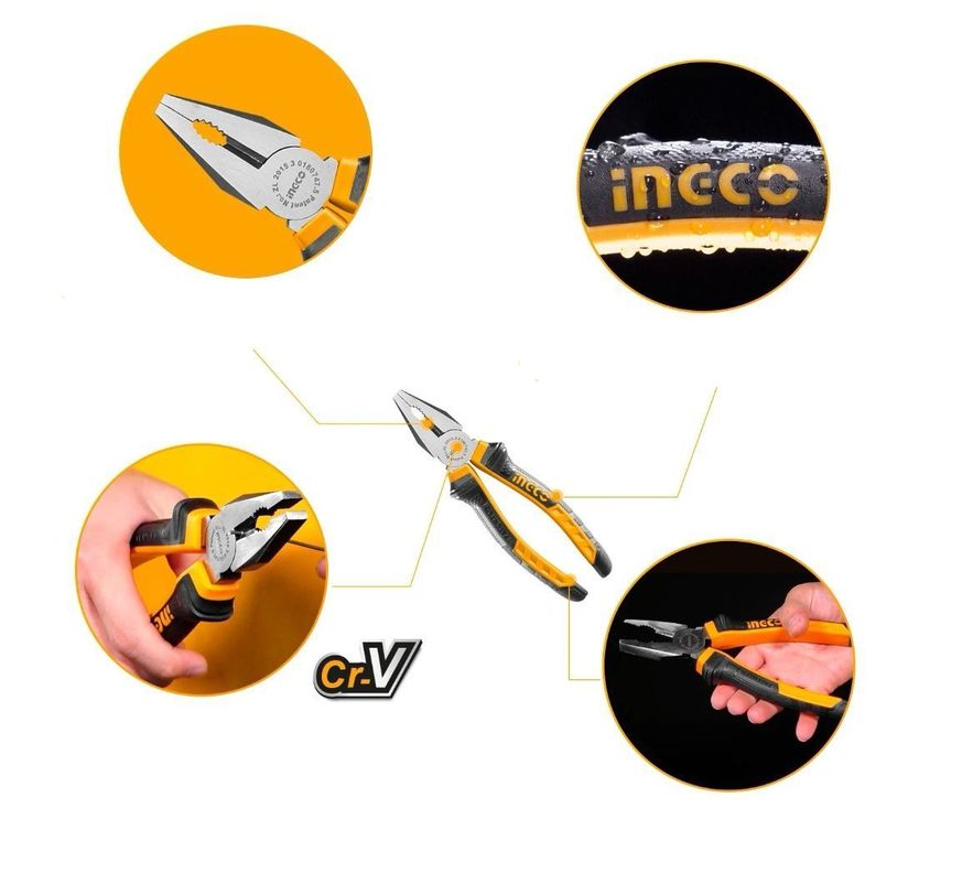 Set Juego De 4 Alicates Ingco + Caja Apilable-1