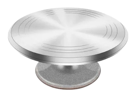 Base Giratoria Tortas Plato Giratorio Base Aluminio 29cm -1