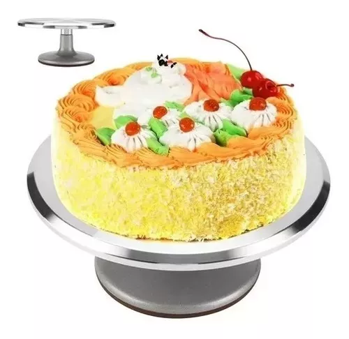 Base Giratoria Tortas Plato Giratorio Base Aluminio 29cm -0