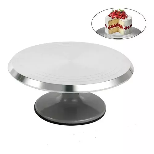 Base Giratoria Tortas Plato Giratorio Base Aluminio 29cm -3
