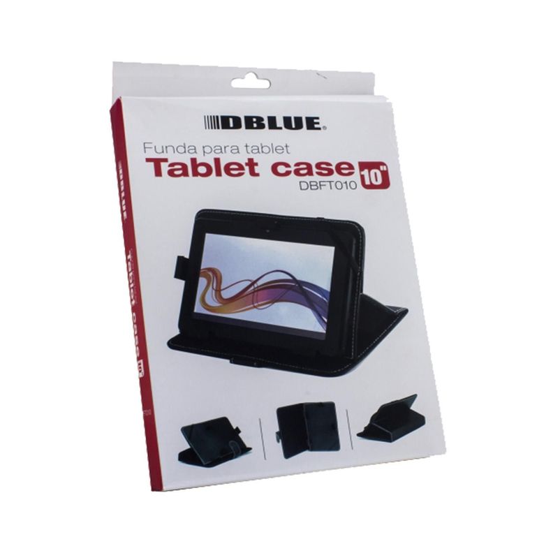 Funda Protectora Para Tablet 10 Pulgadas Eco Cuero Negra-1