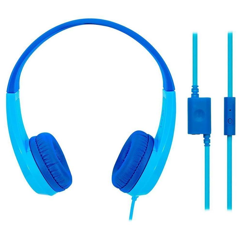 Audífonos Motorola con micrófono squads 200 azul-0