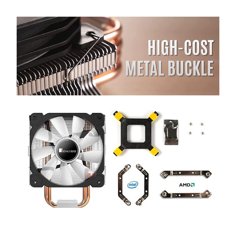 Disipador Coolers Pc Rgb Con Doble Ventilador Intel/amd - PuntoStore-2