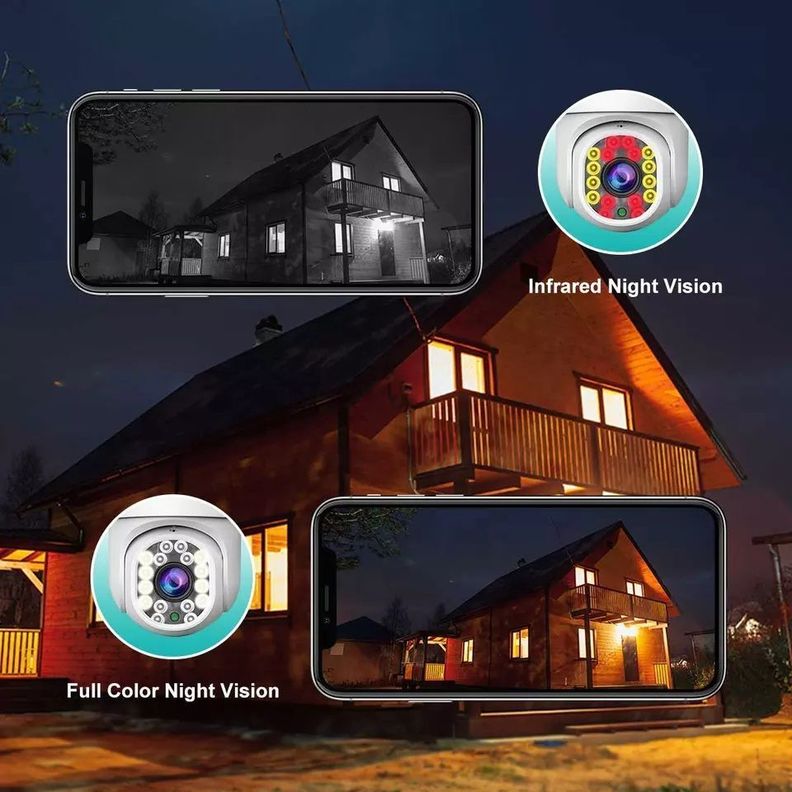 Cámara Inteligente WIFI Outdoor motorizada Full HD Panorámica-4