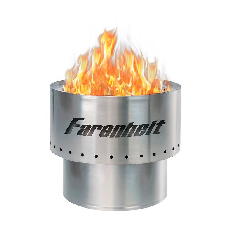 Brasero Potenciado 35cms Farenheit Humo Reducido-0