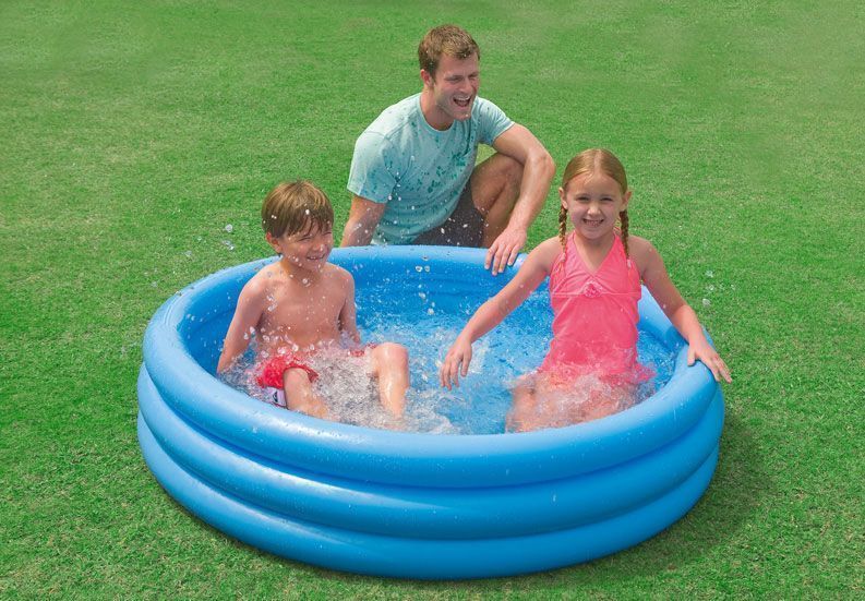 Piscina Inflable 3 Aros Azul 1.47m x 33cm Intex-1