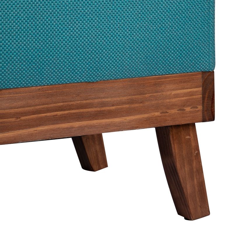 Banqueta con Baúl Incy Turquesa Omega 120x40x50 cm Máxima Design-5