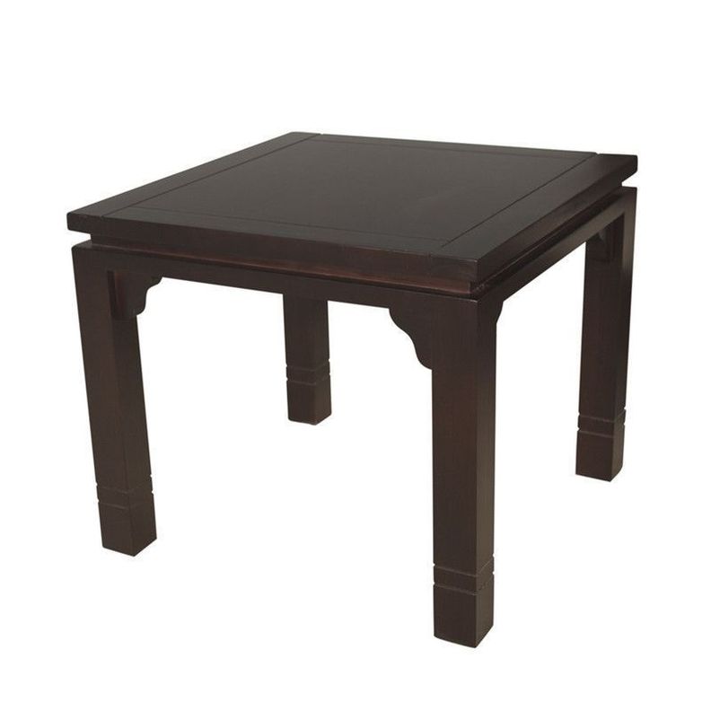 MESA DE COMEDOR LUCIANA CUADRADA 92 X 92 CM MADERA COLOR CHOCOLATE-1