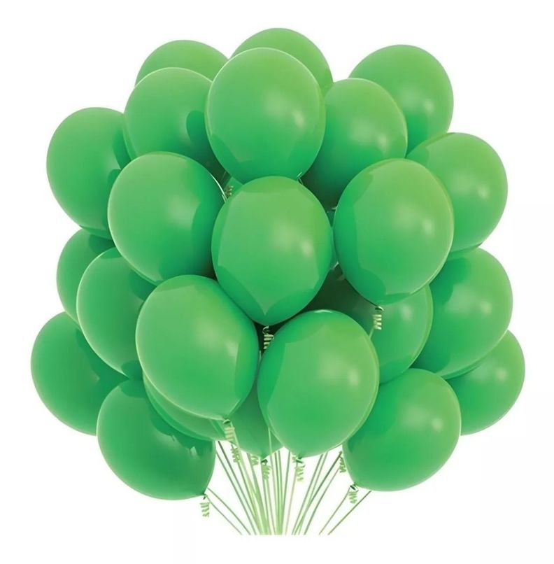 25 Set De Cumpleaños Globos Cumpleaños Globo Verde-2