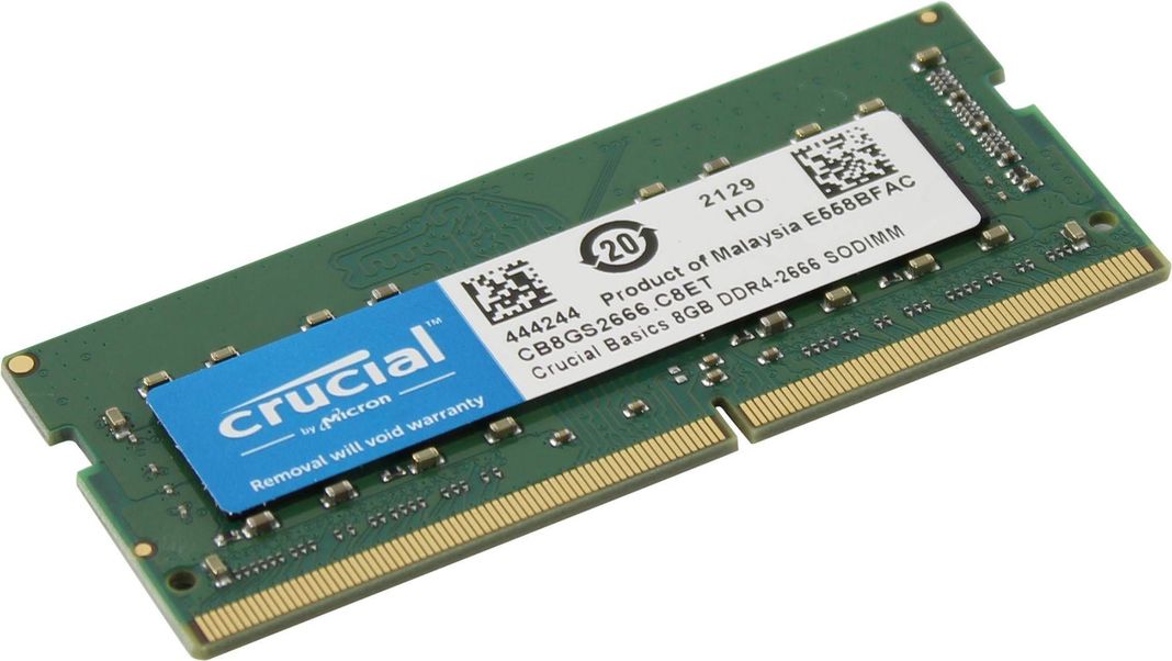 Crucial 8GB DDR4 2666MHz メモリ Memoria Ram DDR4 Crucial 8GB 2666MHz SODIMM Crucial | Paris.cl