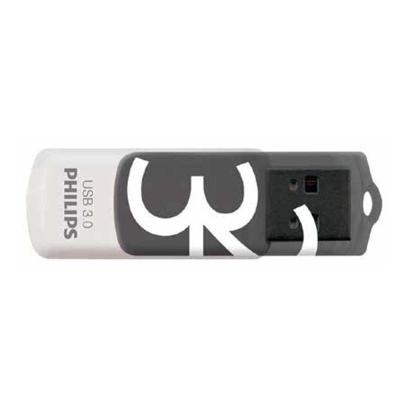 Pendrive Philips Vivid 32GB USB 3.0 Super Speed Gris-1