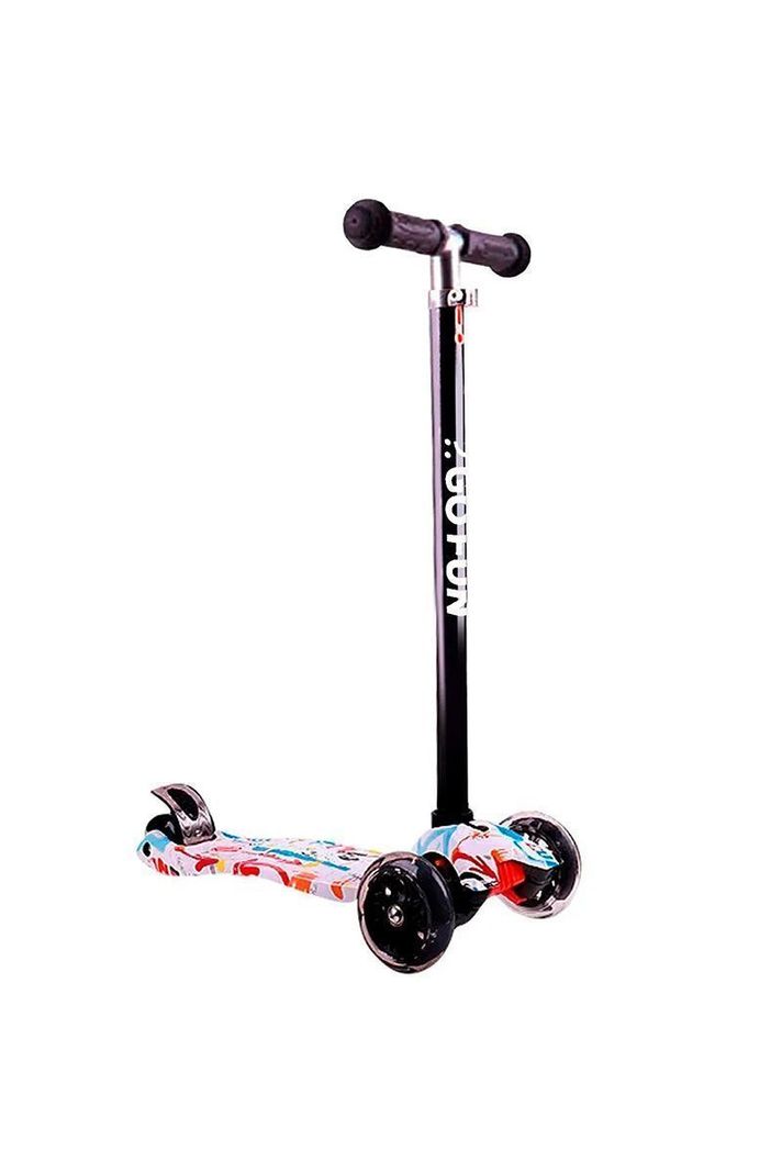 Scooter Ajustable Light Wheels Go Fun Blanco