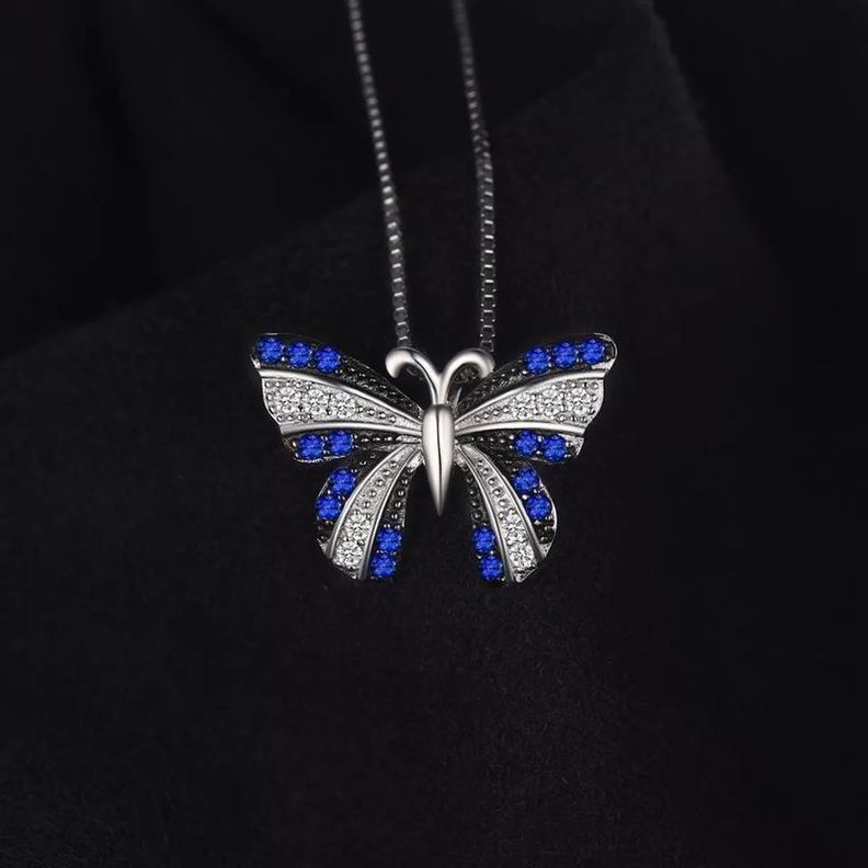 Collar Mariposa Plata 925-2