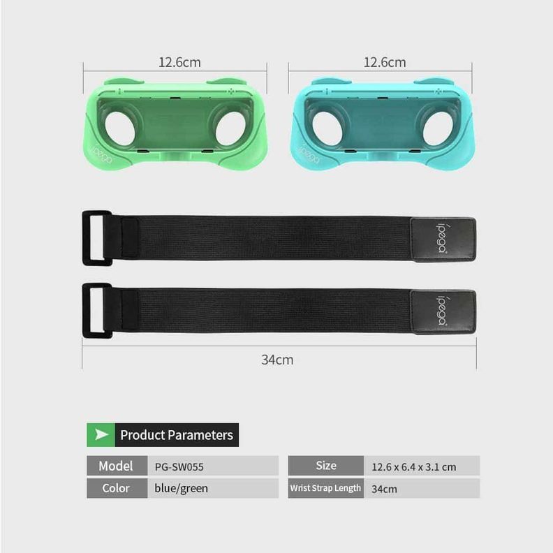 Correa de muñeca ajustable 2 en 1 Nunchaku Wrist Strap Ipega, Para Joy-Con -5