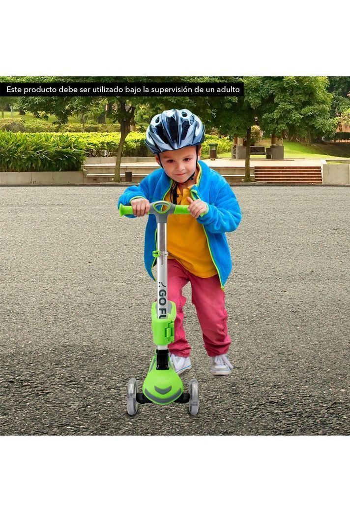 Scooter infantil 2N1 GOFUN verde-4