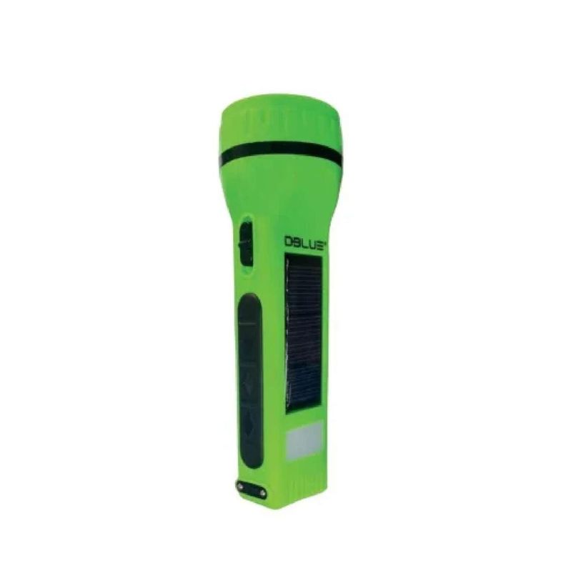 Linterna Led Recargable Solar Verde Dblue-0